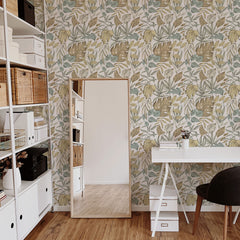 Wallpaper Moody Jungle by Printed Decor X Bernadette Urbanovics