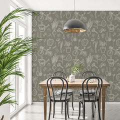 Vegetable garden - Self-adhesive wallpaper by Décor Imprimé X Vingt-six juin