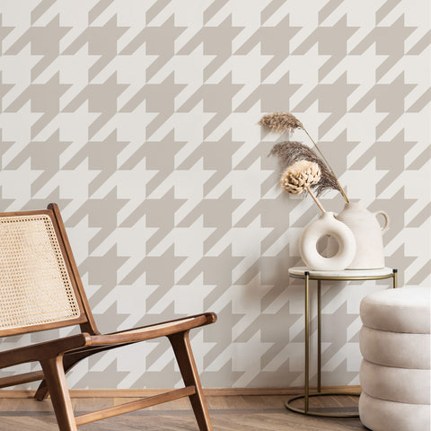 Houndstooth wallpaper mural