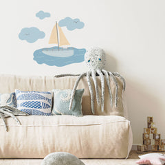 Sailing boat at sea - wall decal by Décor Imprimé X Fleur Maison