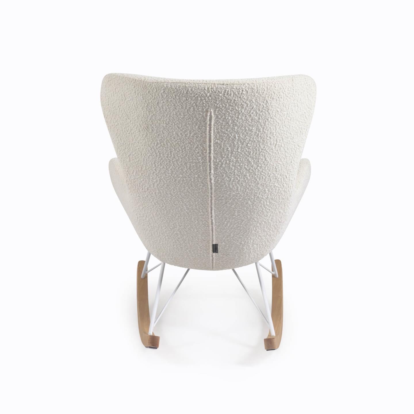 Zuidwest Harmonisch Ontdekking Kave Home Vania schommelstoel wit fleece – HelloChair