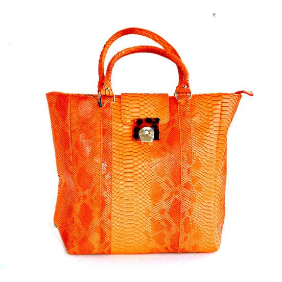 Trendy Designer Fashion Handbag Orange