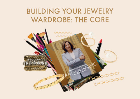 Jewelry Wardrobe Vogue Magazine with Kamala Harris