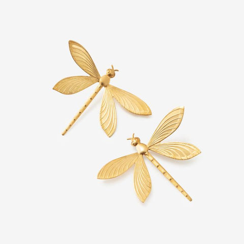 Dragonfly Gold Earrings