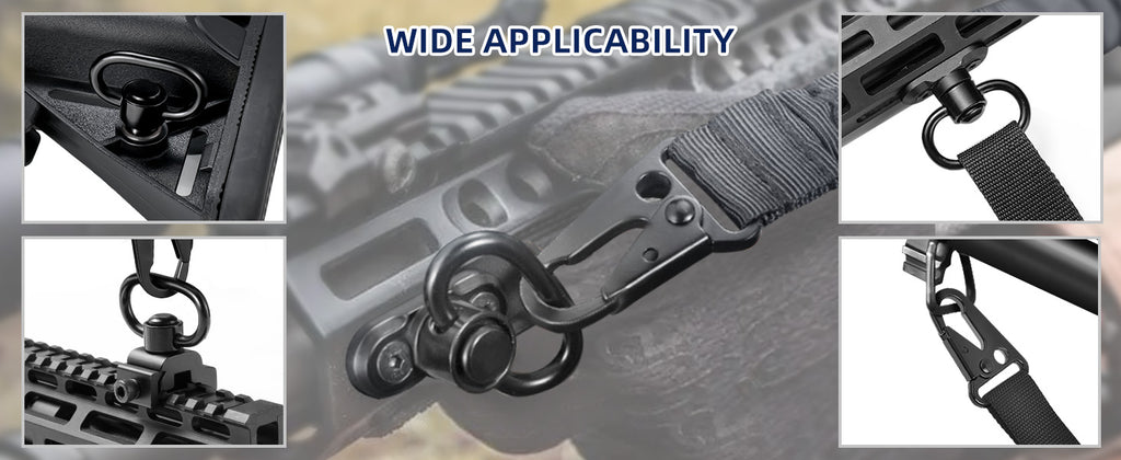 2 Point Rifle Sling with Swivels for Outdoors