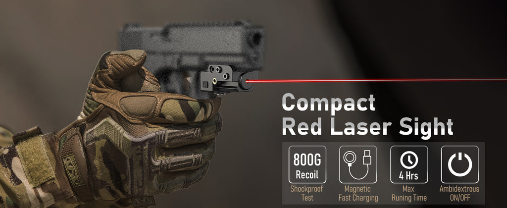 Compact Red Laser Sight for Pistols
