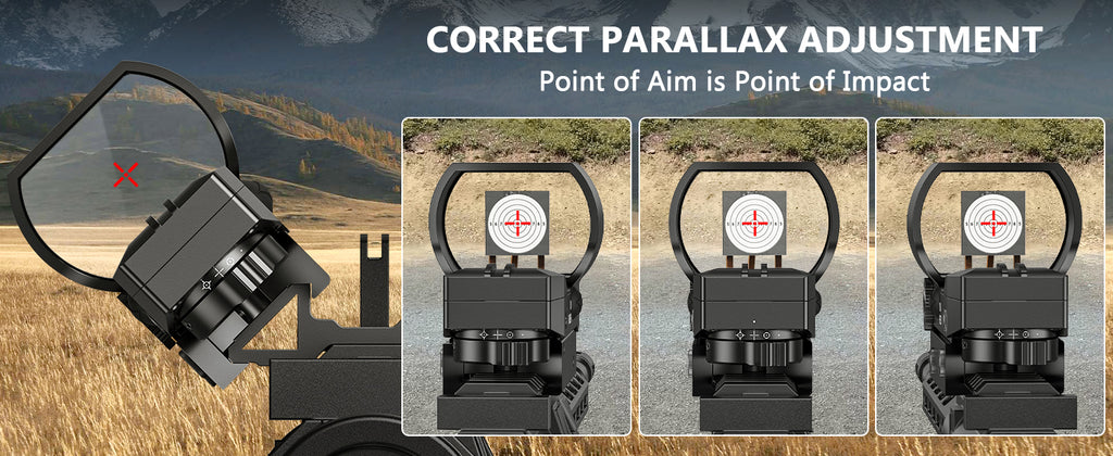 EZshoot Red Dot Sight with Correct Parallax Adjustment