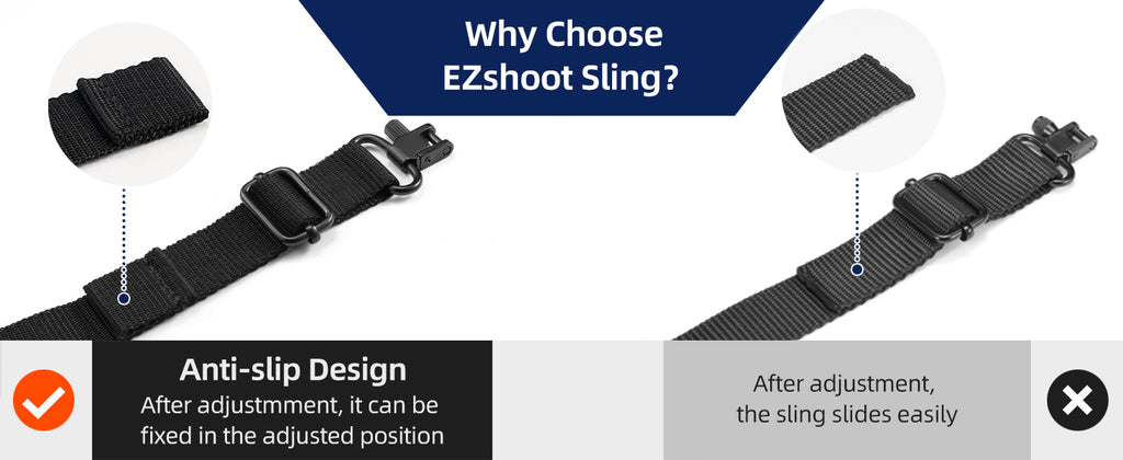 EZshoot 2 Point Sling with Anti-slip Design