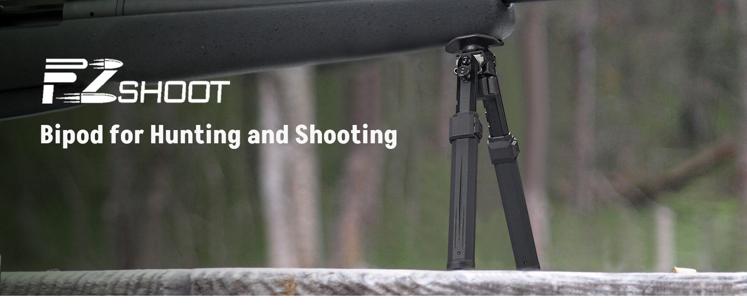 EZshoot Best Bipod - Foldable and Portable Rifle Bipod for Shooting and Hunting