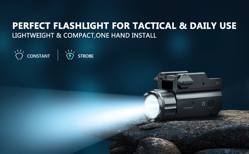 250 Lumens Lightweight Flashlight for Tactical and Daily Use