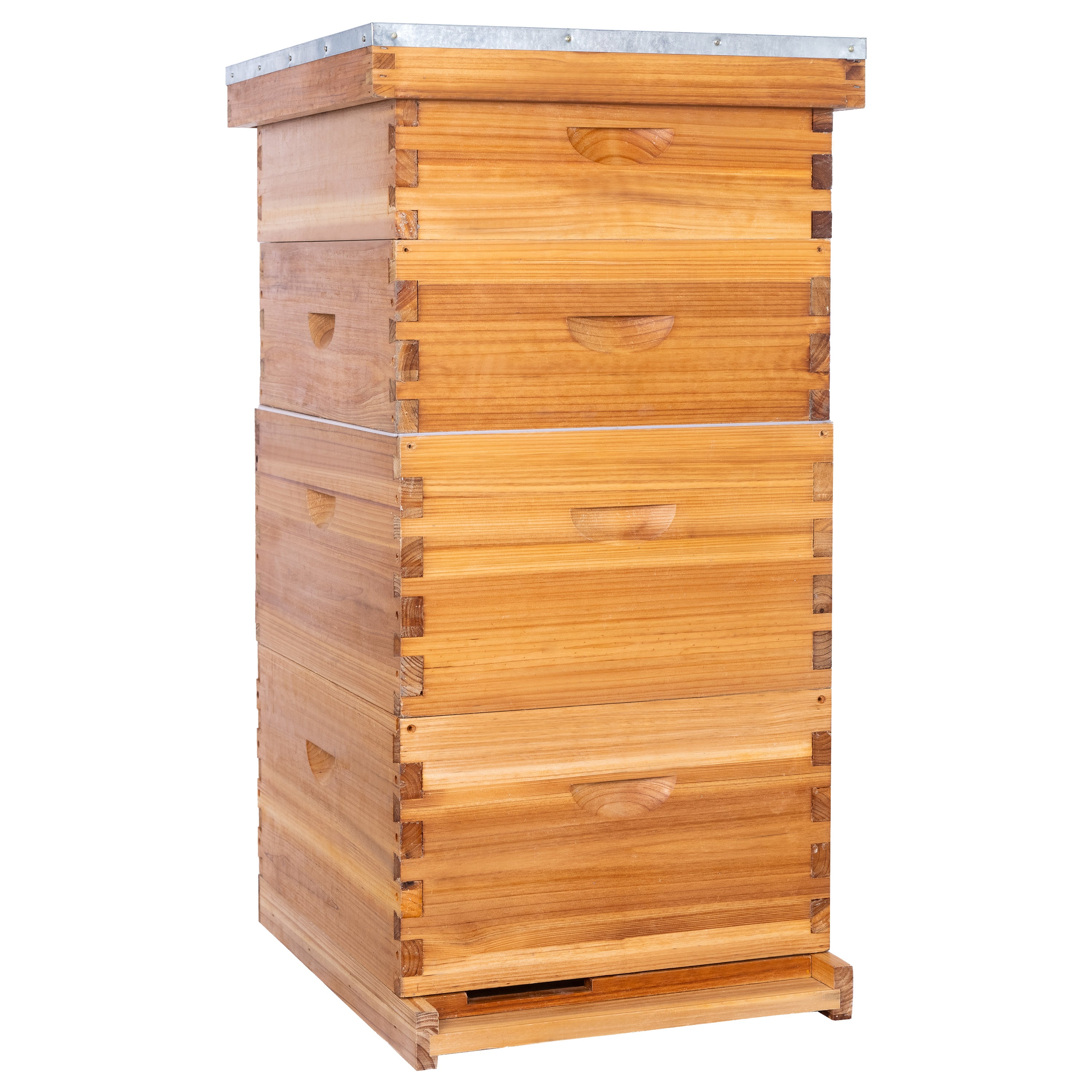 BeeCastle Hives Wholesale (16 sets) 10 Frame 4 layer (2 Deep & 2 Super) Beeswax Coated Beehive Include Wooden Frame And Beeswax Plastic Foundation(NO LOGO)