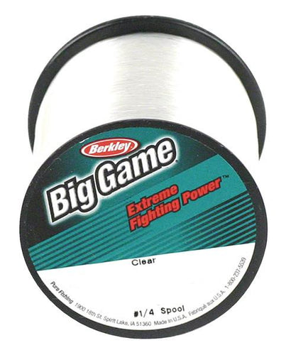 Berkley Trilene Big Game Monofilament Line #1/4 Spool (Clear)(0.30