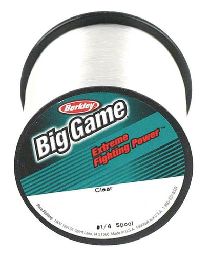 Berkley Trilene Big Game Monofilament Line #1/4 Spool (Clear)(0.38