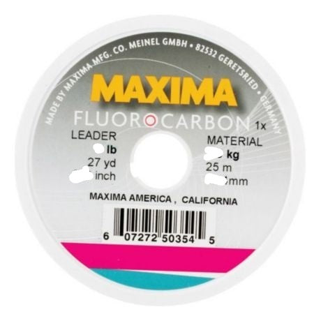 Maxima Fluorocarbon Fishing Line (15lb/25m) by Landers Outdoor World