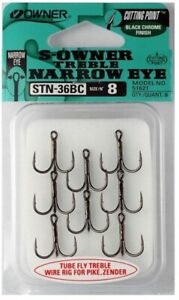 Owner Saltwater 2X Strong Tin Treble Hook (Size 2)(7 Pack