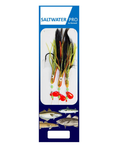 Dennett Saltwater Pro Black Feather Mackerel Rigs