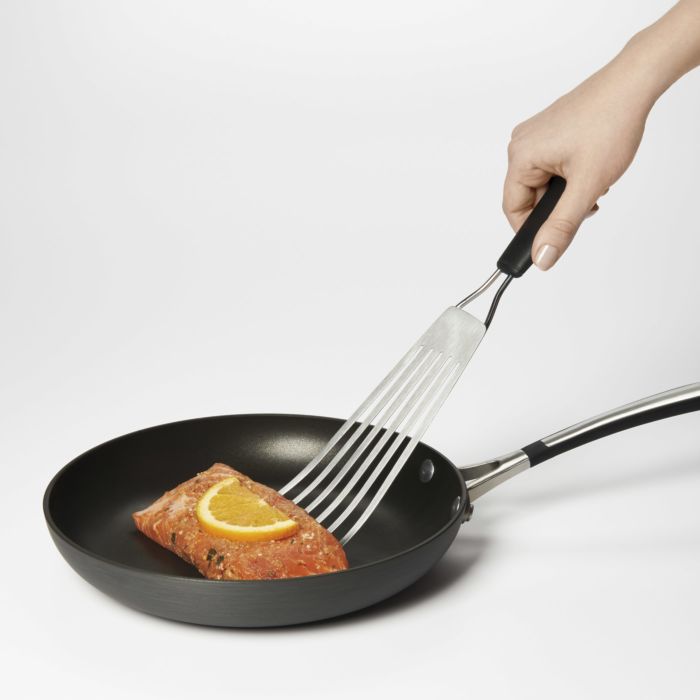 Green Silicone Wide Spatula Turner With Wooden Handle For Pancake,fried  Fish,egg, Cookie And Other Non-stick Cookware