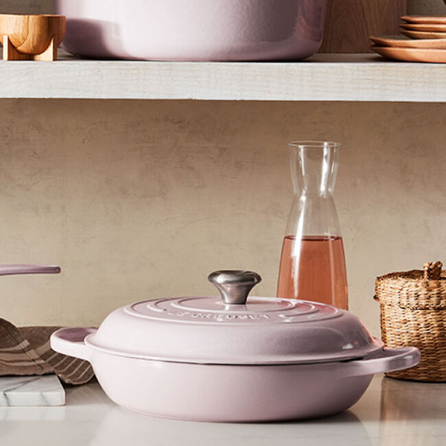 Le Creuset Signature Braiser, 5 qt. cerise