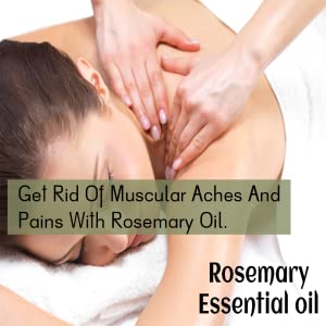 Rozhub Naturals Rosemary Essential Oil For Hair Growth,Skin and Body 100% Pure and Natural Therapeutic Grade - 15ml