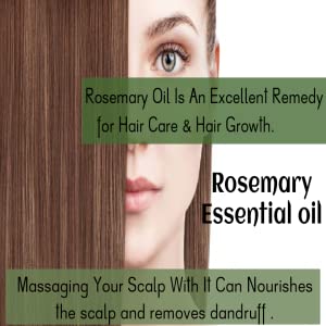 Rozhub Naturals Rosemary Essential Oil For Hair Growth,Skin and Body 100% Pure and Natural Therapeutic Grade - 15ml