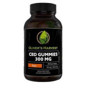 Oliver's Harvest CBD - CBD Edible - Broad Spectrum Sour Gummies - 300mg-600mg
