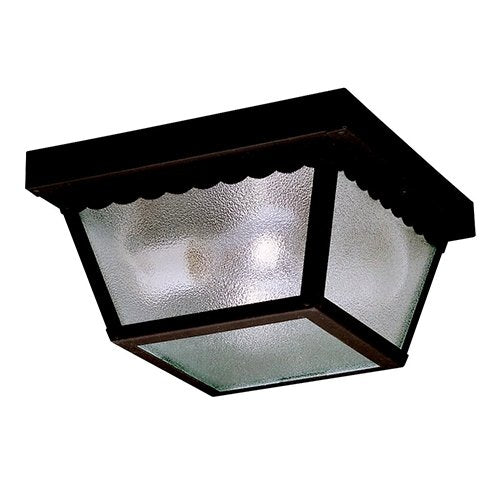 Kichler 9859 New Street 1-lt Outdoor Flush Mount | 9859BK