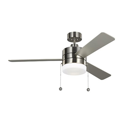 Visual Comfort Fan Atlantic 56 LED - Hand-Rubbed Antique Brass in Hand  Rubbed Antique Brass Handheld Remote, 6-speed, Reverse and Dimmer  5ATR56HABD- formerly Monte Carlo Fans