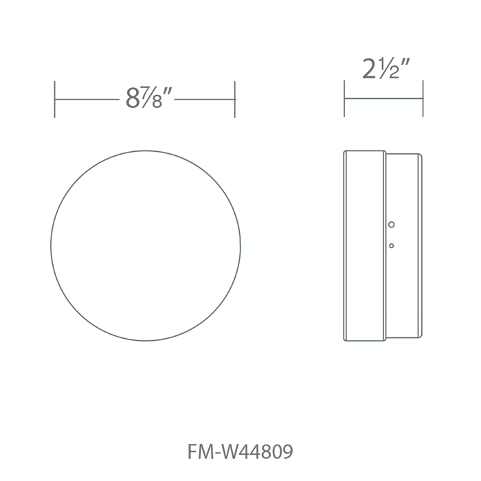 Modern Forms FM-W44809 Pi 1-lt 9" LED Outdoor Flush Mount