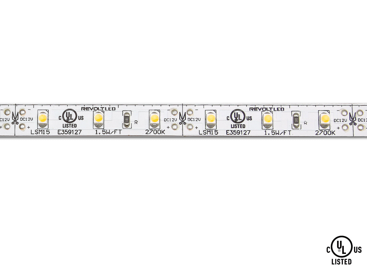 Core LSM-30 Flux 1-ft Indoor LED Tape Light Section - 3.0W/FT, 12V