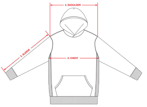 hoodie size chart