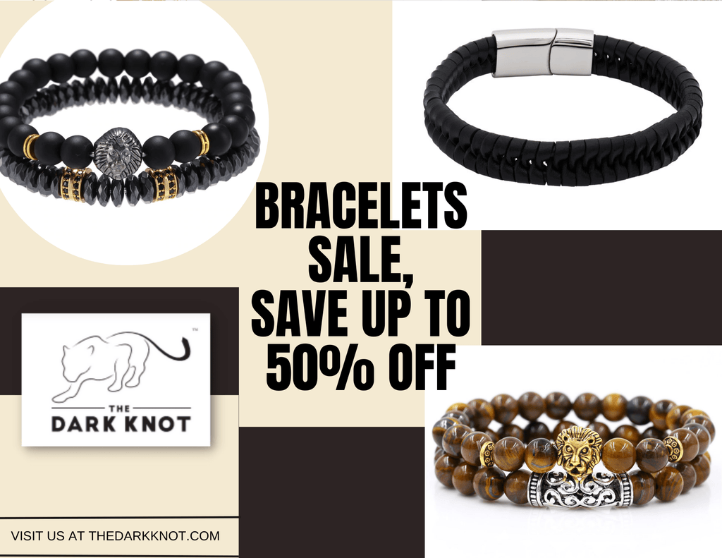 Men's Bracelets Sale | Leather Bracelets Sale | Beaded Bracelets Sale