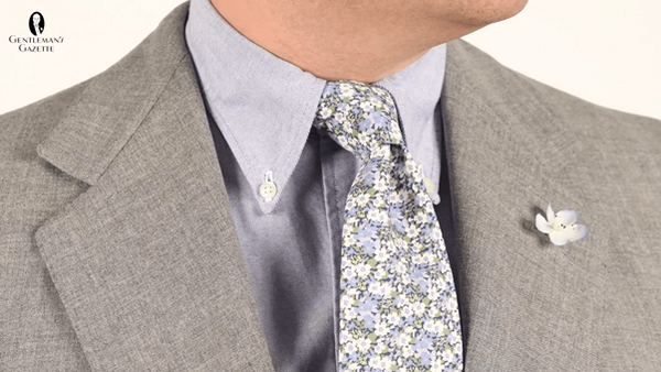 Floral Print Ties Men