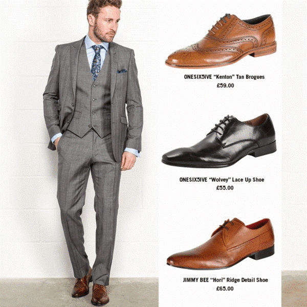 Light Grey Suit & Shoe Combinations