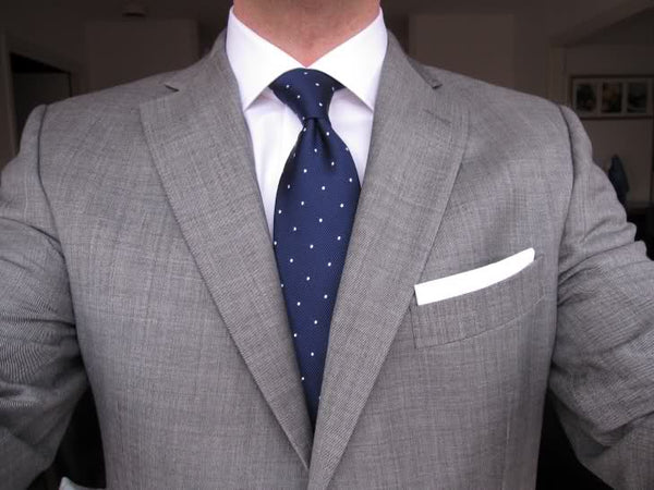 gray interview suit