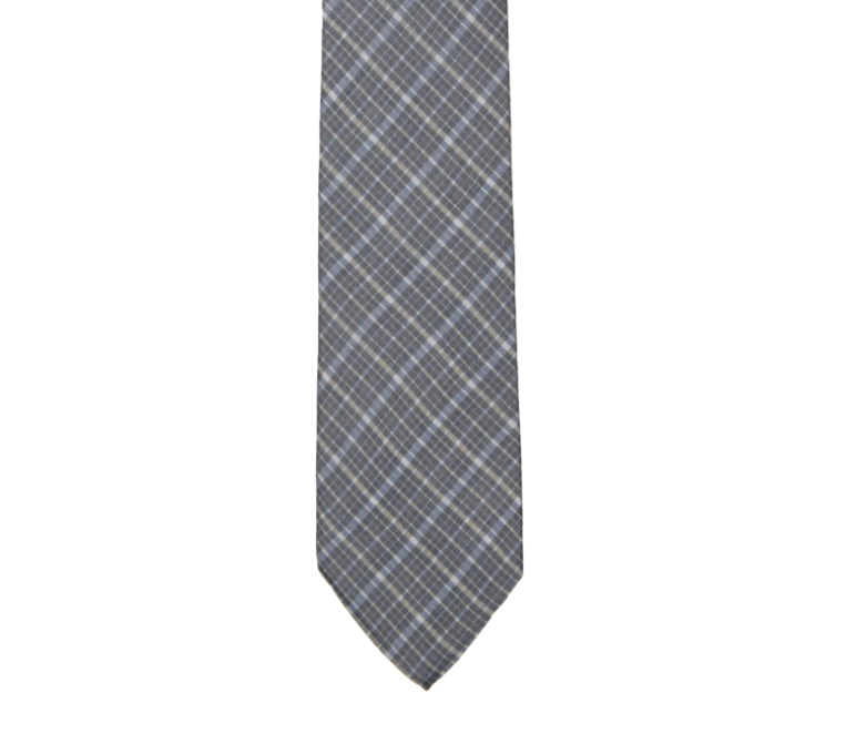 Blue Check Tie