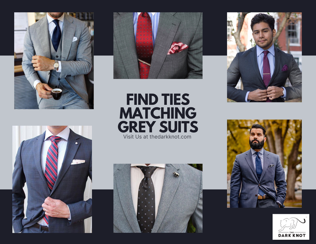 Ties Matching Grey Suits