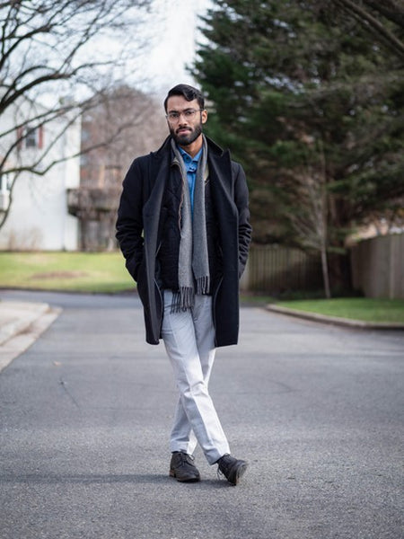 Men's Outfit: Polka Dot Shirt, Jeans, Chelsea Boots