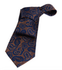 Exeter Paisley Blue / Brown Silk Tie