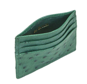 Jay Butler Waverly Ostrich Card Case