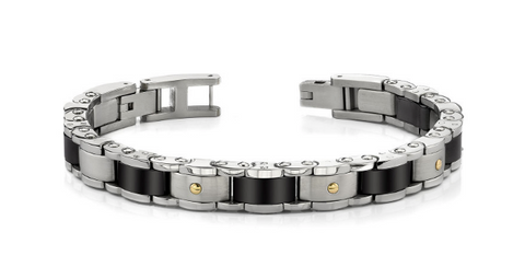 Men's Heavy Duty Link Bracelet in Stainless Steel