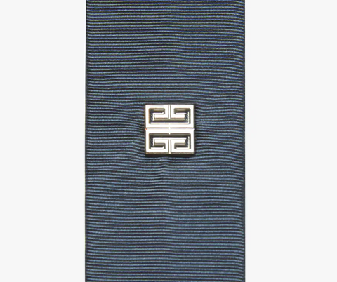 Givenchy Steel Blue Silk Tie