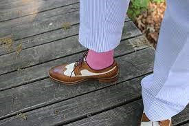 Seersucker Suit Colorful Socks