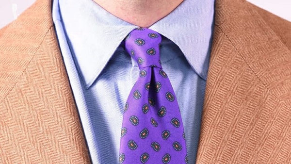 Light Blue Shirt & Purple Tie