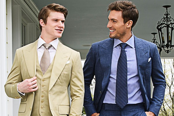 Men's Summer Wedding Cotton Suits