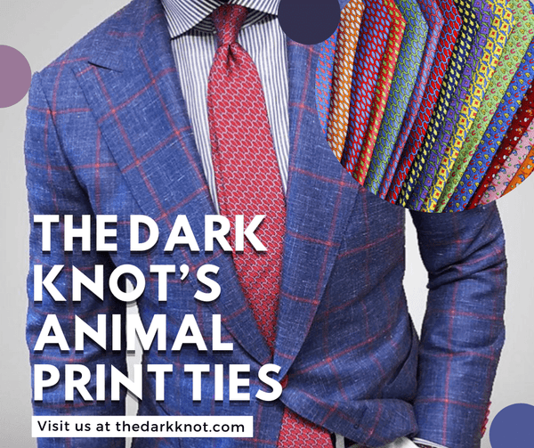 Animal Print Silk Ties from The Dark Knot