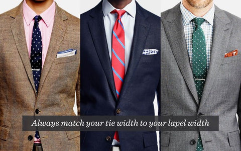 Tie Width based on jacket lapels