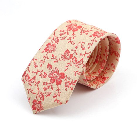 Wedding Floral Polyester Tie