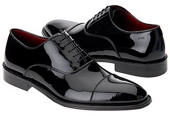 Hugo Boss Patent Leather Cap Toe Shoes