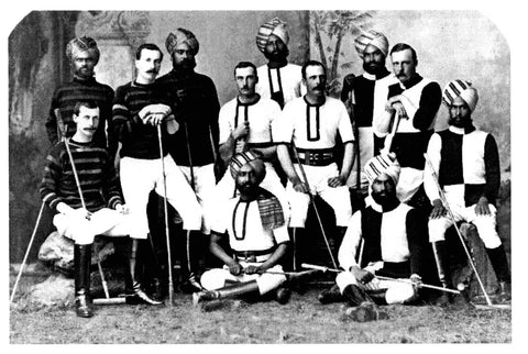 Maharajahs and Indian Officers of the Hyderab Contingent Polo Team