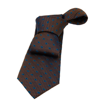 Twill Paisley Burnt Orange Tie, Silk Ties